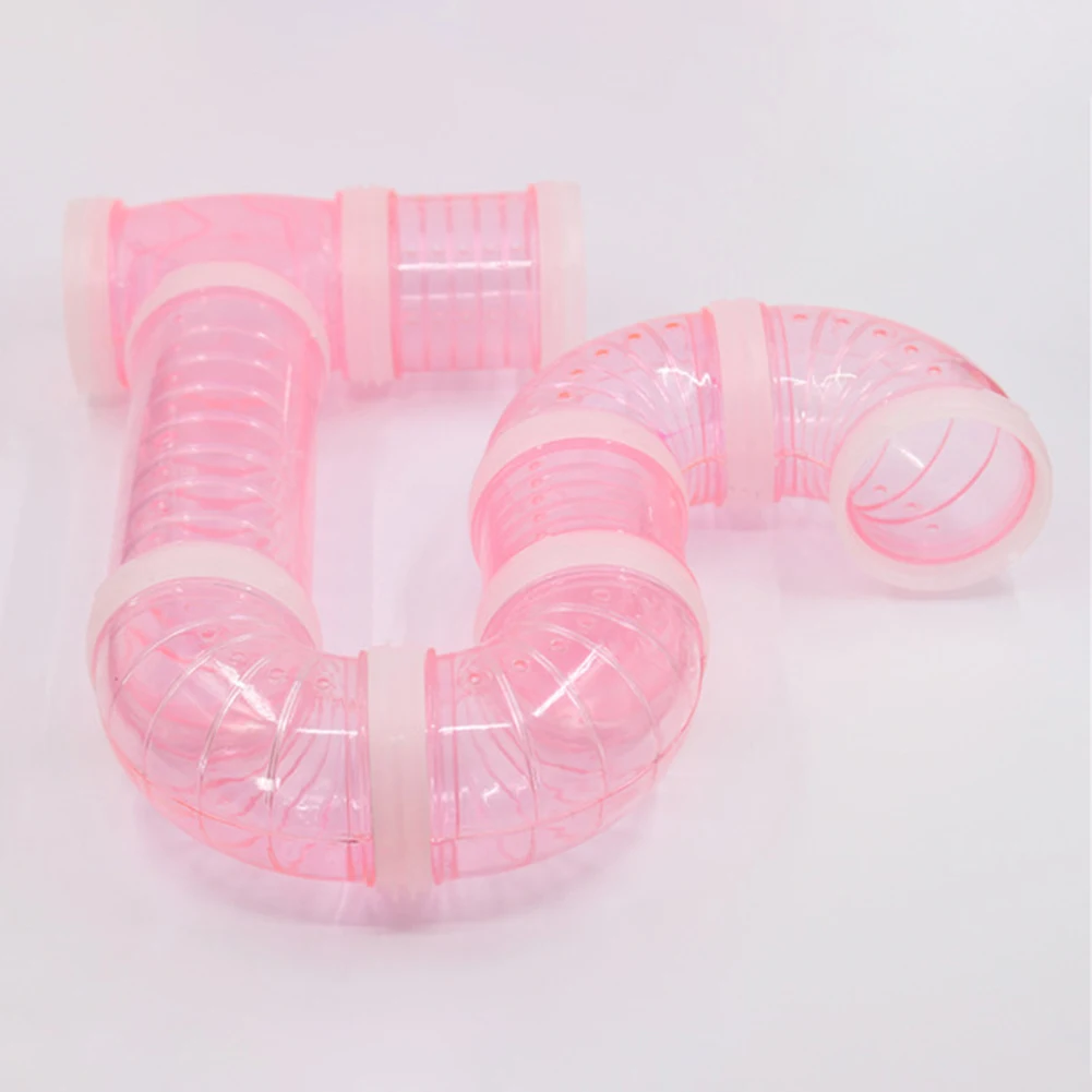 Hot Hamster Accessories Transparent Acrylic Cage Jaula Hamster Tunnel Fittings Cheap Small Pet Toys Supplies