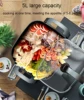 CANDIMILL Household Small Electric Cooker Hotpot Multifunction Electric Skillet Noodle Soup Boiler Kitchen Cooking Pot 4