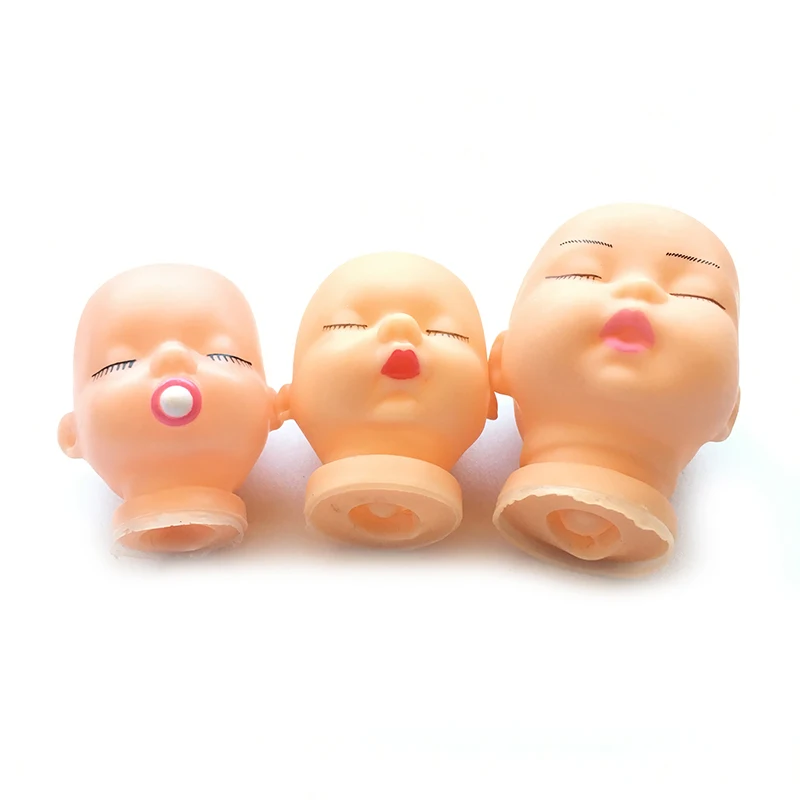 3 шт. качественные аксессуары для головы спящей куклы вязания ручная живопись