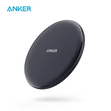 Anker cargador inalámbrico, PowerWave Pad Qi-certificado 10W Max para iPhone SE (2020), serie 11, AirPods, (sin adaptador de CA)