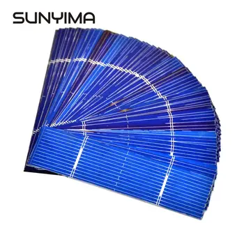 

SUNYIMA 50pcs 0.25W 76*19mm Polycrystalline Solar cells Kit Poly For DIY Solar Charge Silicon Sunpower