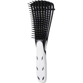 

Detangling Brush, Black Hair Detangler, Long Thick Hair, with Enhanced Brace Attachment for Wet/Dry/Long Thick Curly Hair (White