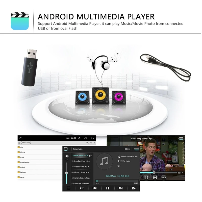 2 Din Android 8.1 7 Inch Car Radio Mp5 Multimedia Player Integrated Machine For V w