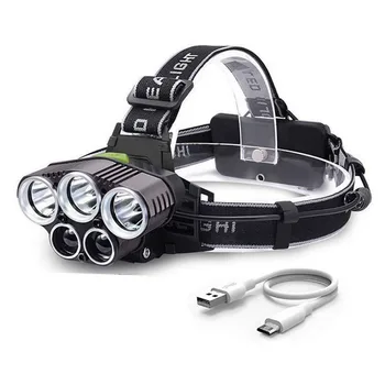 

T6 LED Head Light Mini Flashlight Lantern Powerful Headlamp Waterproof Floodlight Head Torch Fishing Outdoor Blue Light White