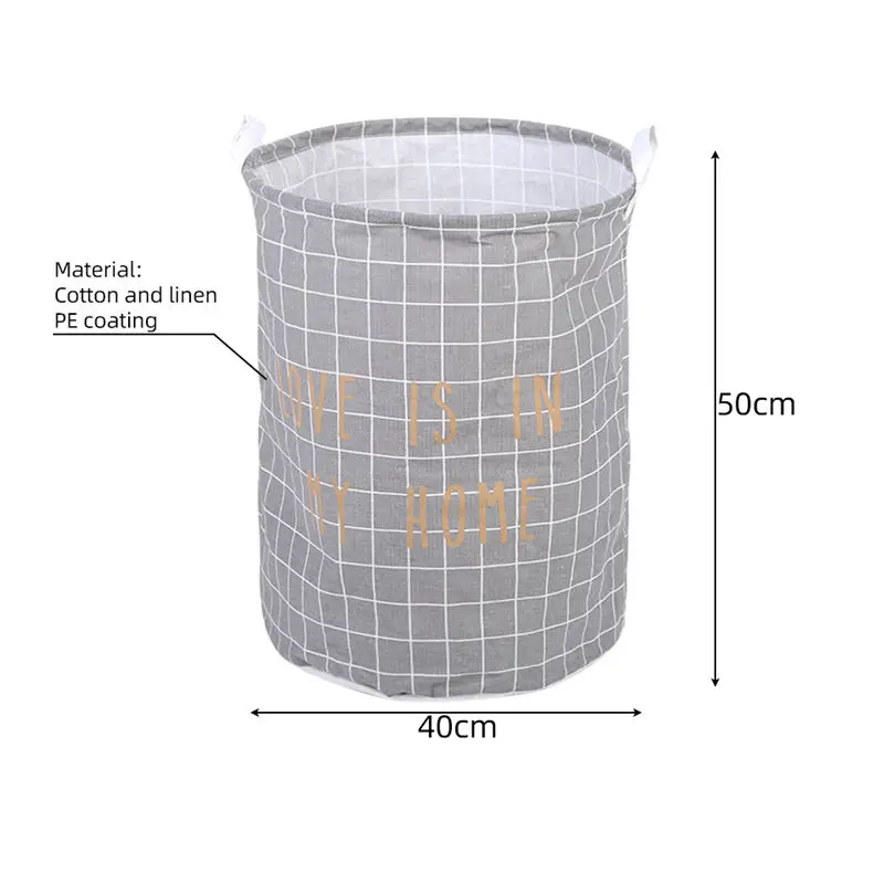 Большая водонепроницаемая Складная Прачечная Корзина ёмкость для хранения грязной одежды баррель стоящий дети ведро для хранения игрушек мусора корзина для белья 1 шт - Цвет: 4