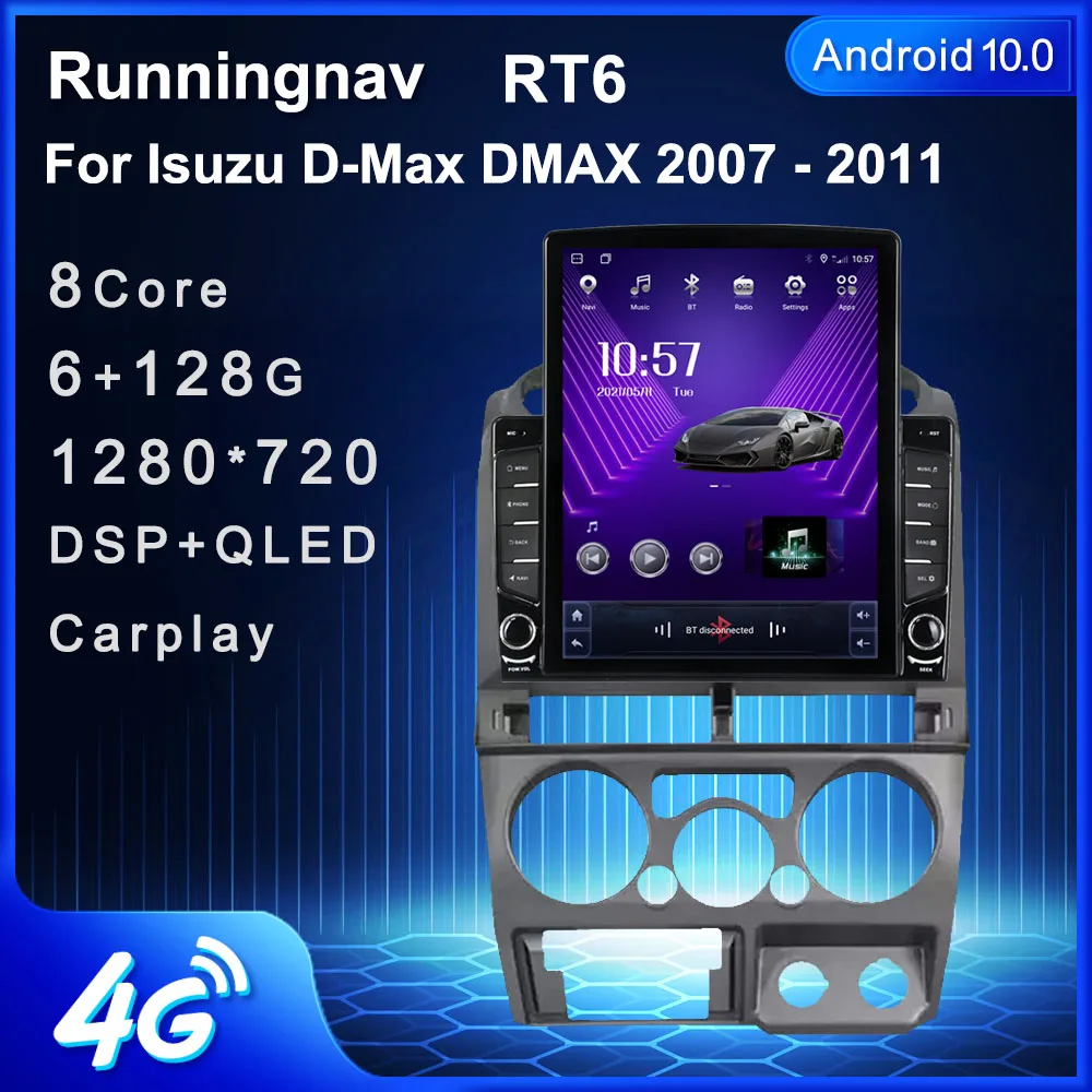Runningnav для Isuzu D-Max DMAX 2007 2008 2009 2010 2011 Tesla тип автомобиля Радио Мультимедийный