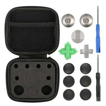 

11 Pcs Game Controller Metal netic Thumbsticks Replacement Parts for One Elite PS4 NS Switch