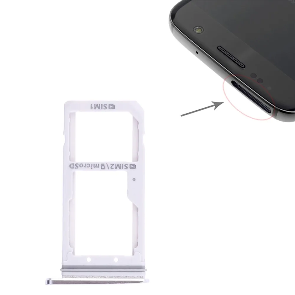 1 шт. Высокое качество для Galaxy S7 лоток sim карты + Nano SIM & Micro SD слот держатель Слот
