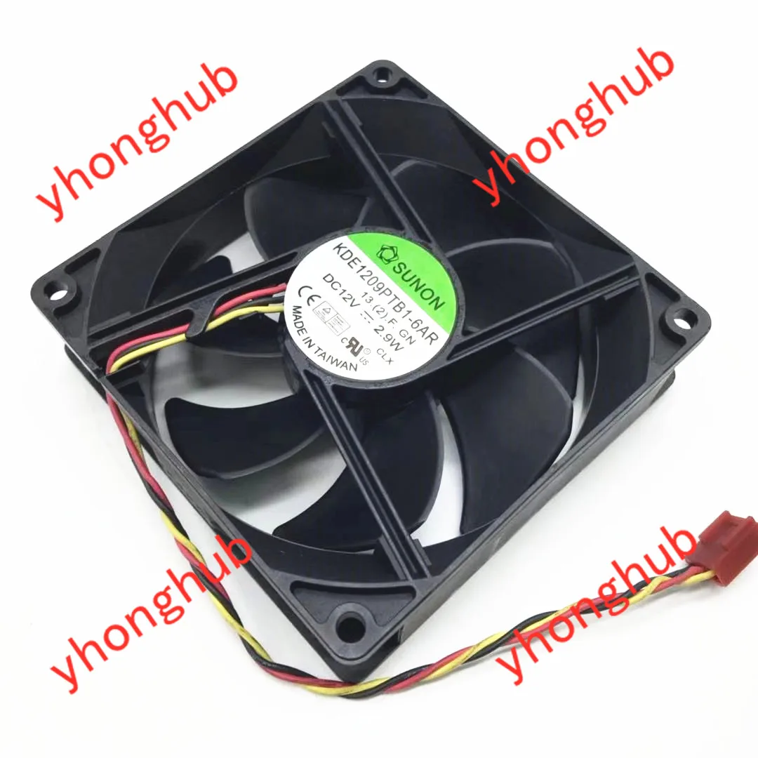 

SUNON KDE1209PTB1-6AR 13.(2).F.GN DC 12 В 2,9 Вт 92x92x25 мм 3-проводной Вентилятор охлаждения сервера