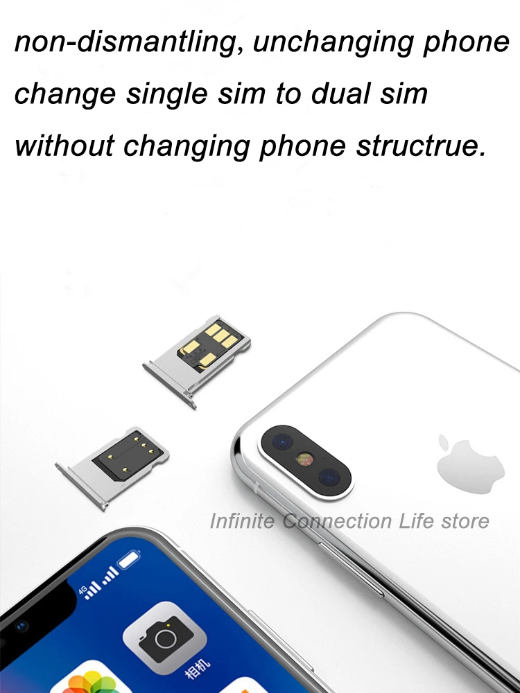 Две sim-карты двойной адаптер конвертер на две sim-карты для Iphone, Simhub для iphone две sim-карты Замена