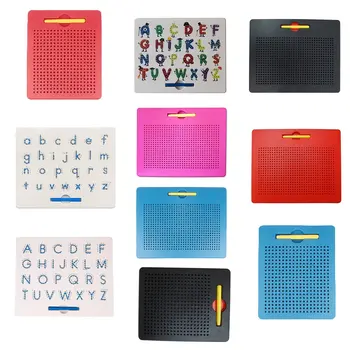 

Magnetic Drawing Board Magnet Letter Board Puzzle Magnetic Board Magnetic Steel Ball Letter Board Early Education Tool