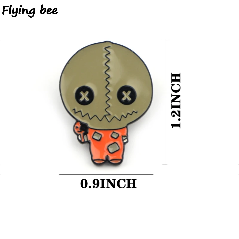 Flyingbee Trick R Treat horror Pins Брошь булавка для куртки эмалированные булавки Нагрудный значок броши на булавке значок для друзей женщин мужчин X0428