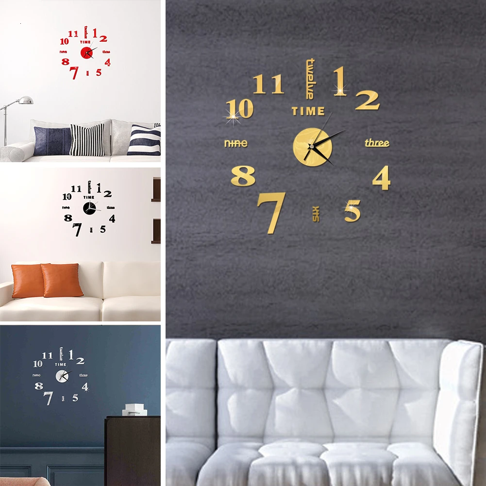 60x60 см DIY настенные часы стоматологические настенные часы игла зеркало стоматолога офисный Декор подарок для дантиста декоративные часы для дома на стену