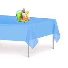 

Multicolor Thicker PEVA Material Plastic Tablecloth Solid Color Disposable Table Cover Party Supplies Hotel Home Birthday Decor