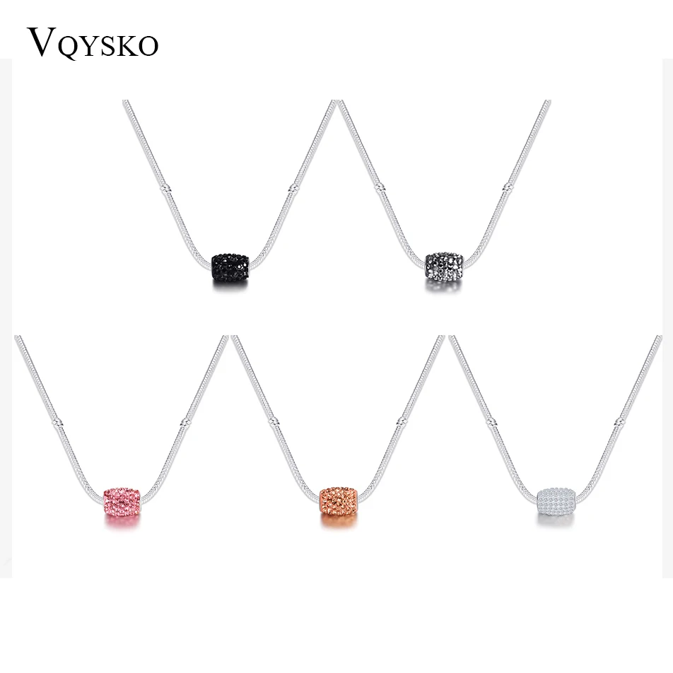 Женская цепочка со змеиным плетением ожерелье с бусинами и кристаллами|jewelry