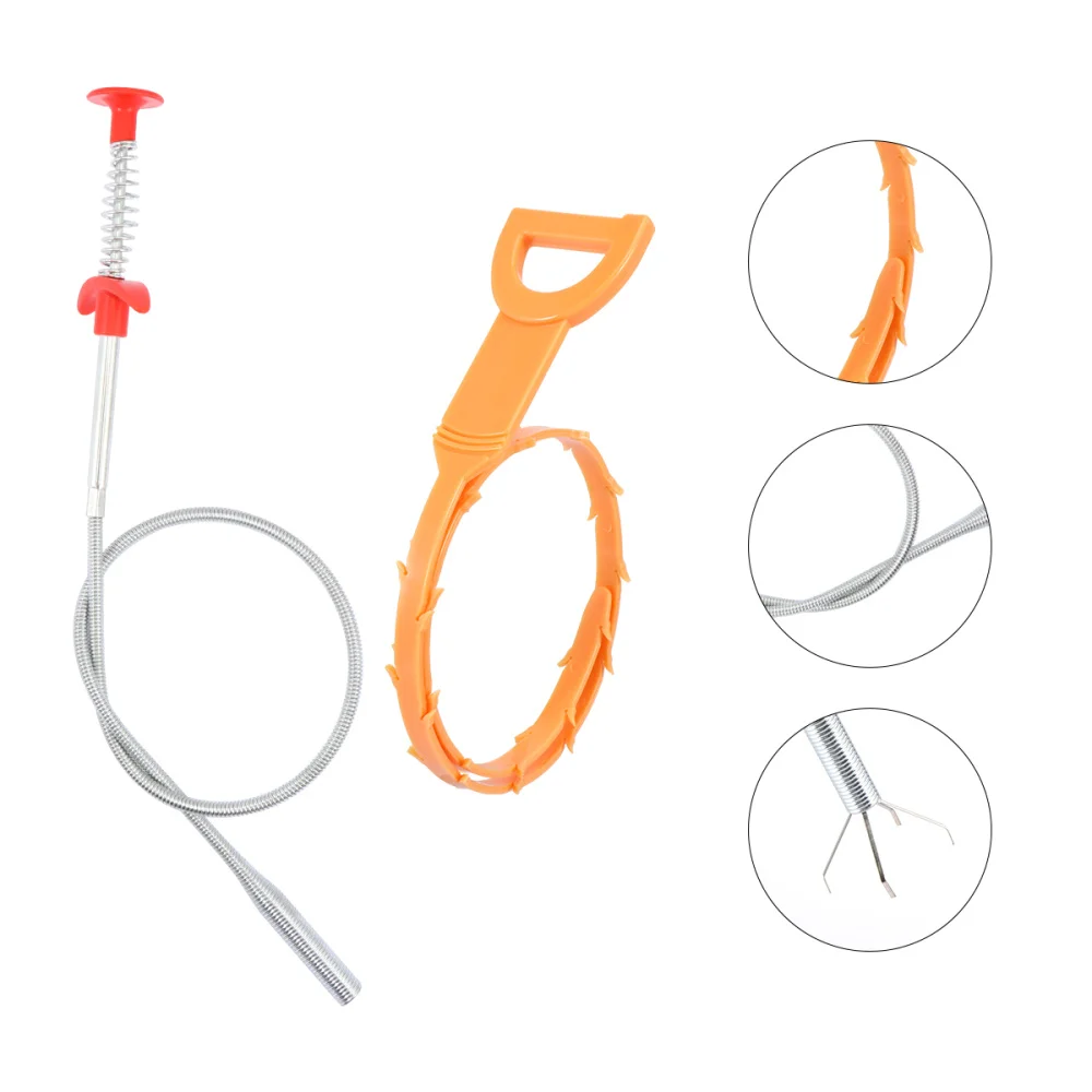 

6 Pcs Dredge Hook Professional Durable High Quality Premium Home Cleaner Supplies Multifunctional Drain Dredging Tool for Sink H