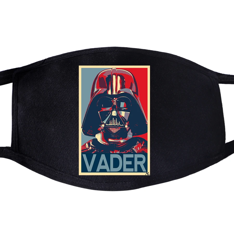 Звездные Wras Дарт Вейдер селфи Штурмовик джедай печать Маски для лица унисекс рот