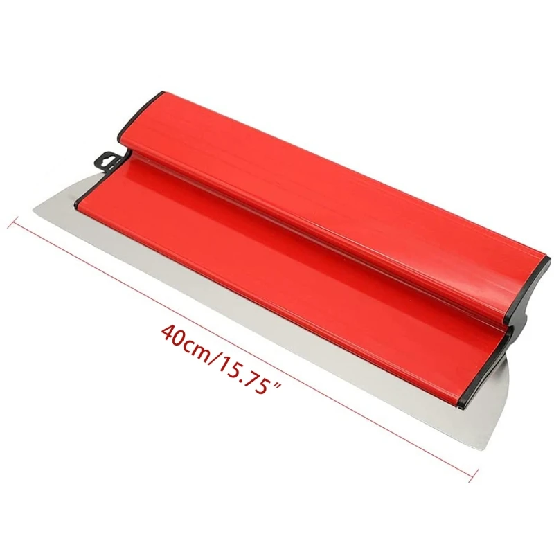 D7WA Red Drywall Skimming Blade Plastering Painting Drywall Smoothing Spatula 40cm 6