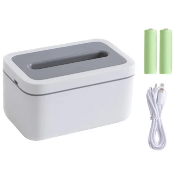 

Tissue Box Holder Cover with Night Light Rectangle Paper Facial Tissue Box Towel Napkin Holder Case Home Organizer