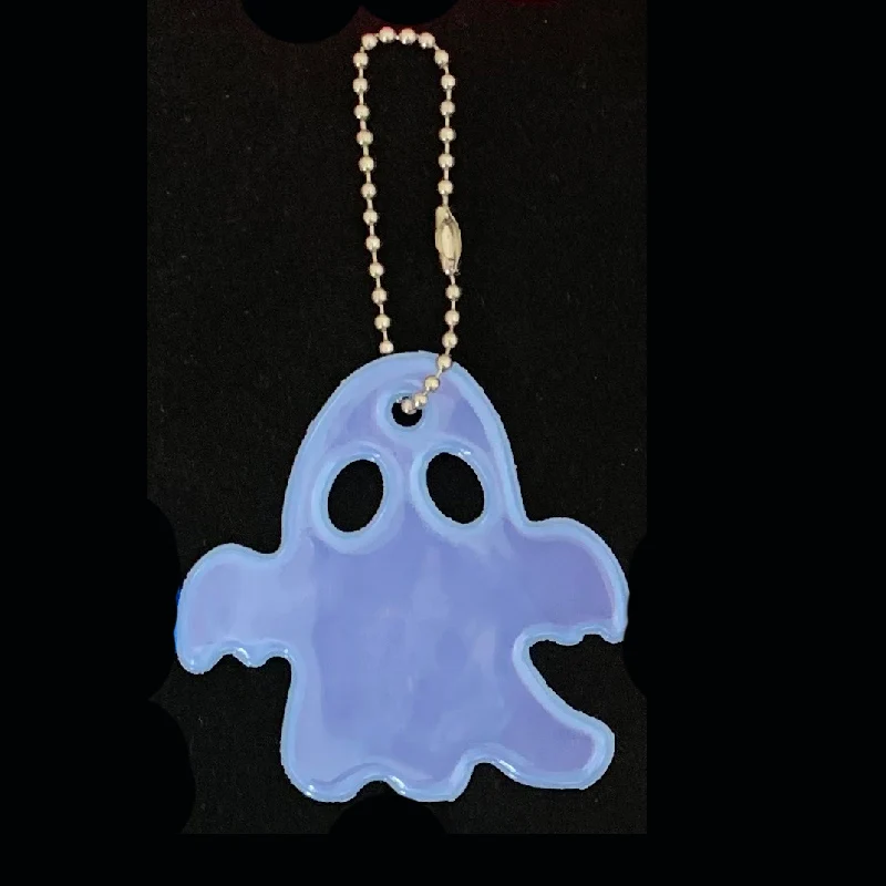 light blue Сумка для Хэллоуина брелок милый мягкий ПВХ отражающий брелок, подвеска для машины Шарм сумка Аксессуары для безопасности дорожного движения - Название цвета: light blue
