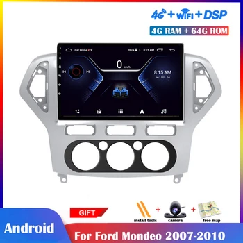 

10.1 inch Android Multimedia Player For Ford Mondeo 2007-2010 Car Radio Stereo Navigation DSP Touch IPS Screen Wifi Bluetooth