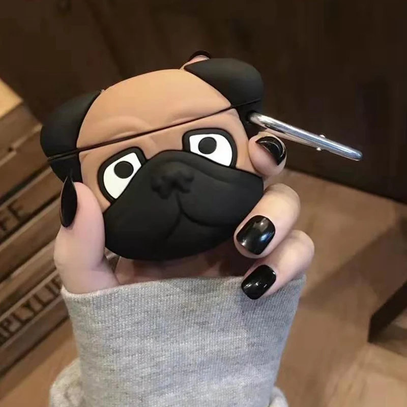 Чехол с забавным бульдогом для Apple Airpods Pro, силиконовый чехол с милыми мультяшными наушниками, защитный чехол с зарядным устройством для Air pods Pro 3