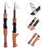 Sougayilang 1.6M Telescopic Fishing Rod Cork Handle Spinning/Casting Fishing Role Carbon Fiber Protable Travel Fishing Rod Pesca ► Photo 2/6