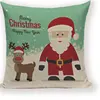 Merry Christmas Santa Claus Happy Christmas Tree Linen Sofa Bed Decorative Wedding Decoration Birthday Party Throw Pillow  Case ► Photo 3/6