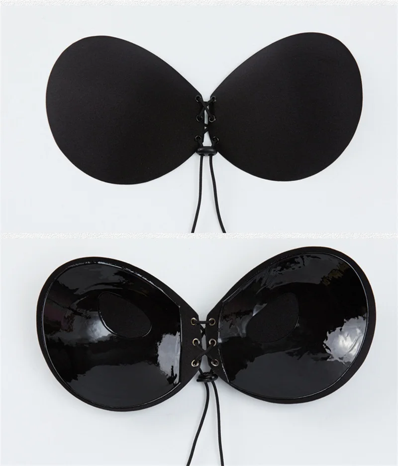 New Seamless Self Adhesive Fly Bra Women Nipple Cover Silicone Bra Strapless Sexy Lingerie Push Up Invisible Bra Underwear