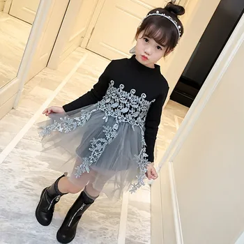 

Christmas Baby girl clothes Newborn clothes ropa niña одежда для новорожденных Casual Party Knit Sweater Princess Tulle Dress #4