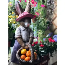 Открытый сад Американская страна большой кролик элементы декора Ретро пол сад декоративный ландшафт M2651