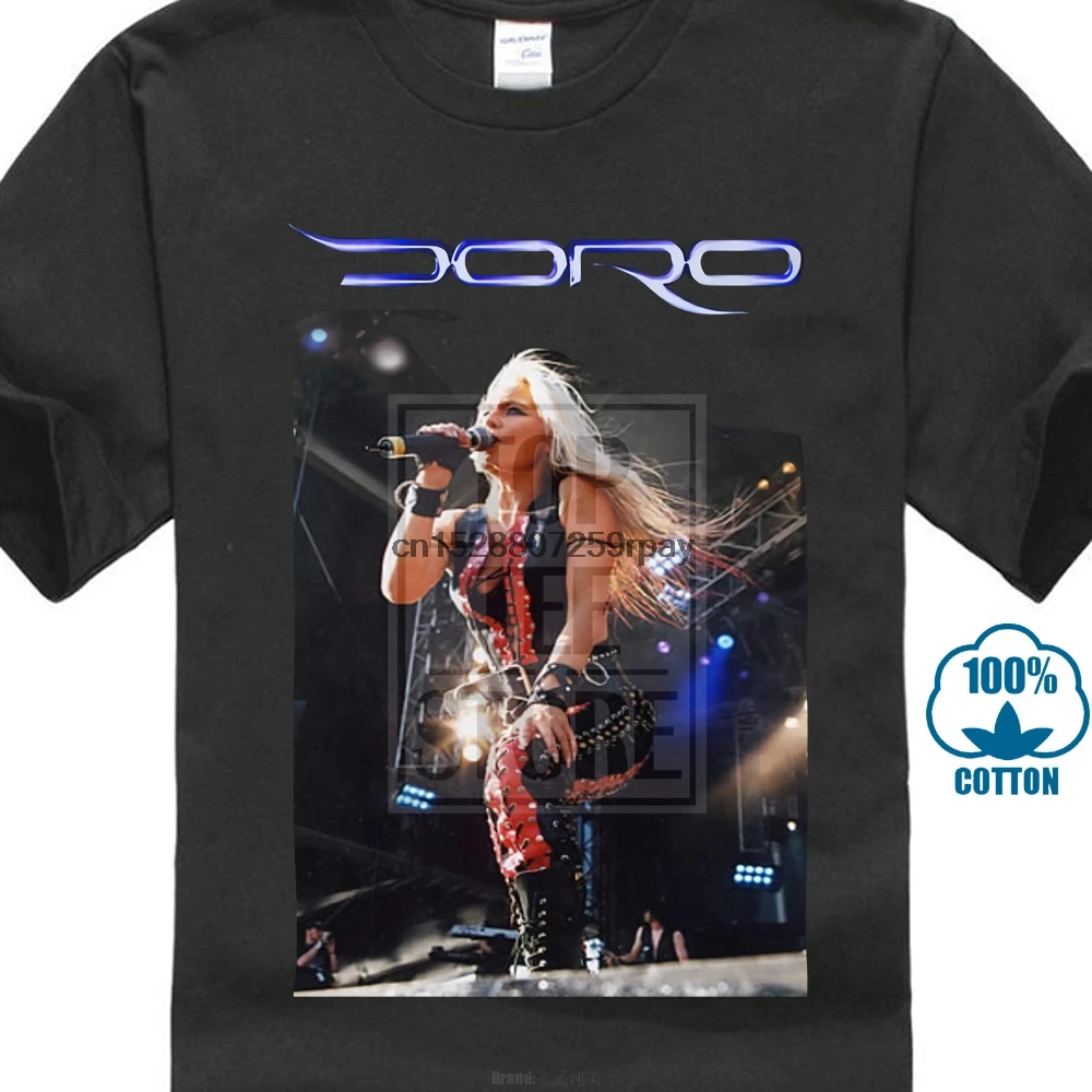 Doro Pesch All We Are Popular Tagless Tee T Shirt | Мужская одежда