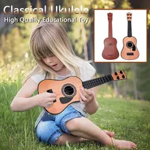 Начинающих Классическая гитара укулеле гитара Образовательный музыкальный инструмент, обучающая игрушка для детей Монтессори juguetes игрушки