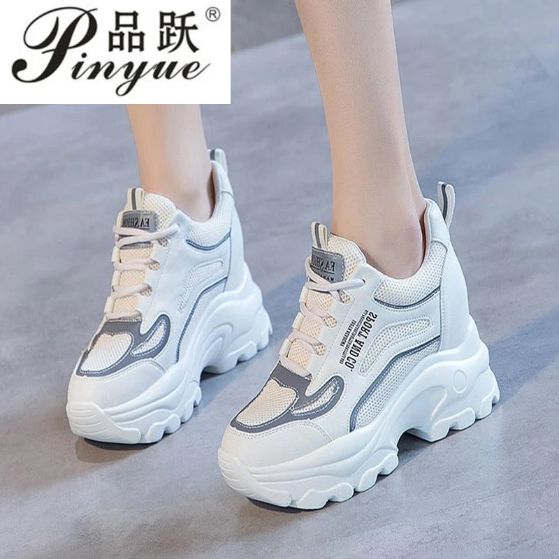 丸いつま先と厚いソールの女性用スニーカー レースアップスニーカー モダン 加硫 サイズ34 39 レディースヴァルカナイズシューズ Aliexpress