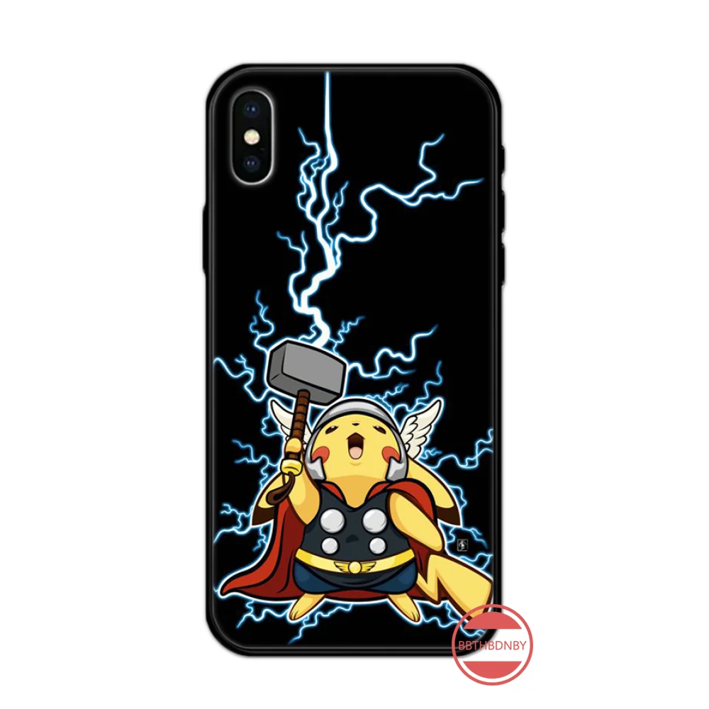 Забавный милый чехол для телефона Pokemons Ball pikachu iphone 5 5S 5c se 6 6s 7 8 plus x xs xr 11 pro
