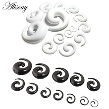 2шт акриловые спиральные конусные тоннели ушные носилки пробки расширители ювелирные изделия для тела Прямая поставка Козелок Уха пробки пирсинг для тоннелей на теле