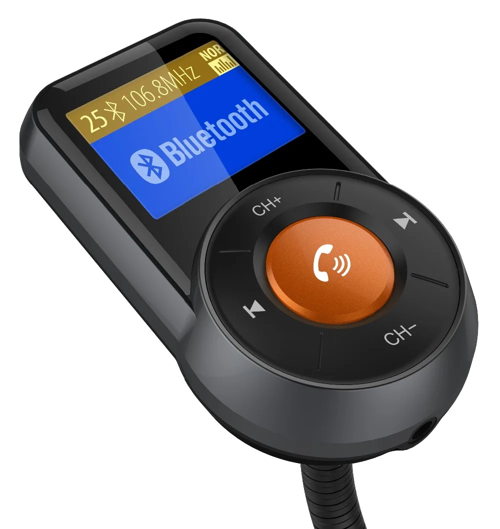 BT76 Bluetooth fm-передатчик, беспроводной радио адаптер зарядное устройство для автомобиля Комплект