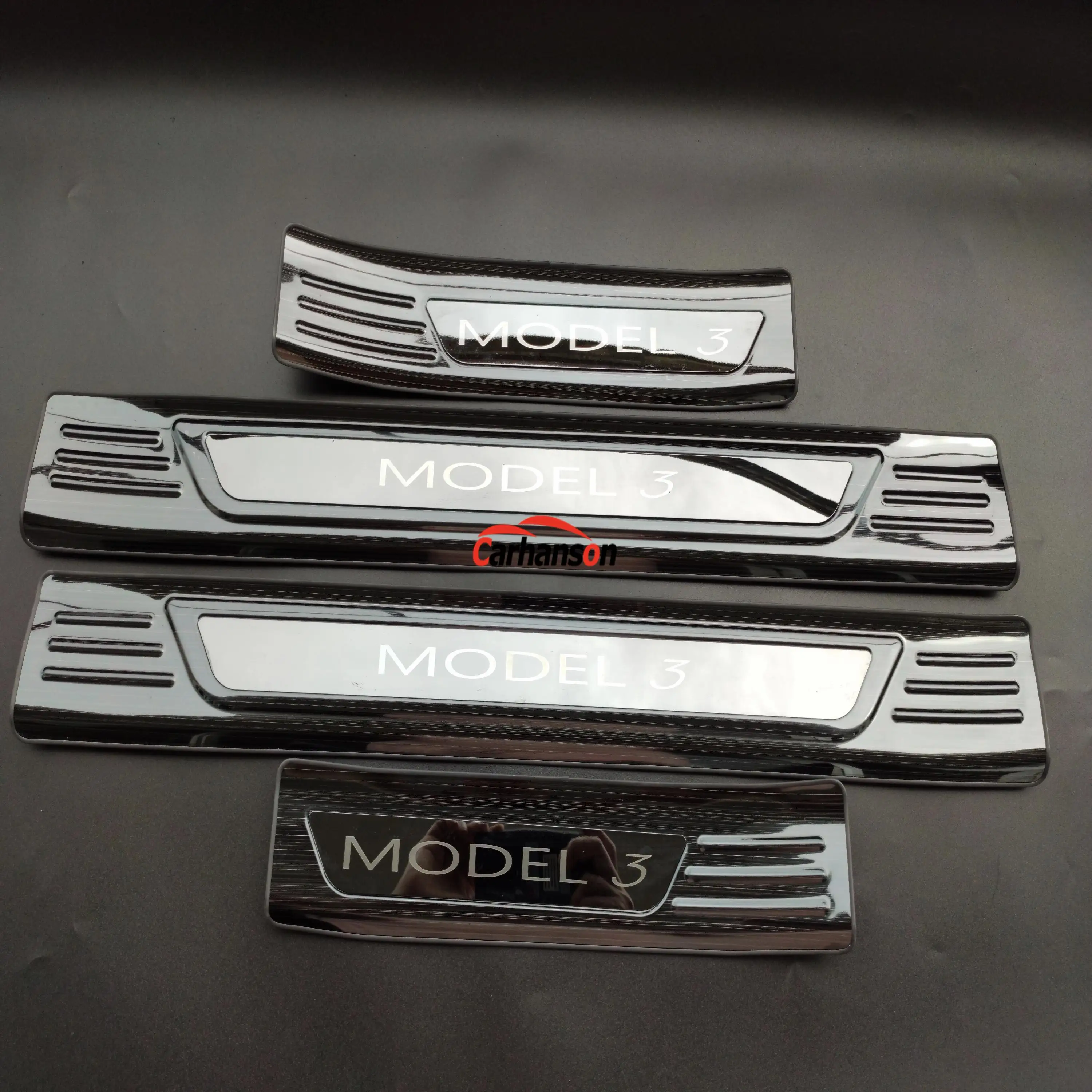 Накладка на порог для Tesla Model 3 защитная наклейка из нержавеющей стали аксессуар