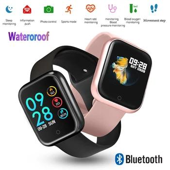 

Fashion Sport Watch Men Women Bluetooth Smartwatch with Heart Rate Monitor Fitness Tracker Multi-Sport Model Waterproof Watches