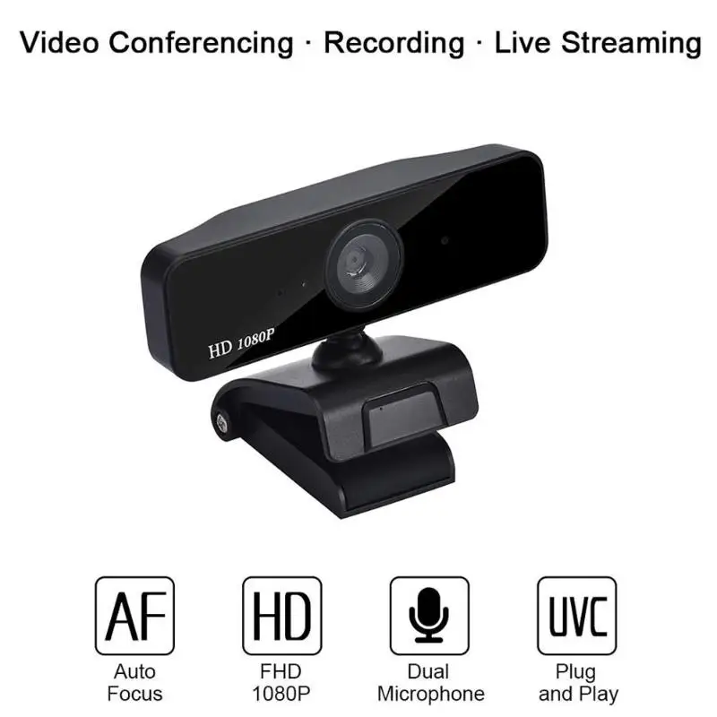 A20 360 градусов HD 1080P Веб-камера с автофокусом микрофон широкоформатная USB камера