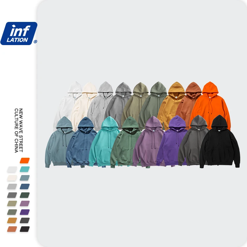 INFLATION 2020 Autumn Mens Thick Fleece Hoodies Hip Hop Pure Hoodies Thick Velvet Fabrics Winter Hoodies For Men Women 167W17 INFLATION 2020 Autumn Mens Thick Fleece Hoodies Hip Hop Pure Hoodies Thick Velvet Fabrics Winter Hoodies For Men Women 167W17