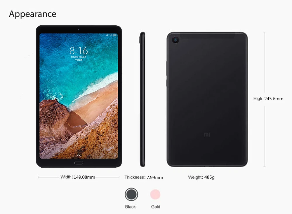 Xiaomi Pad 4 Plus Tablet Android LTE Version 10.1 Inch Tablet 1920x1200 Snapdragon 660 4GB RAM 128GB ROM 8620mAh Xiaomi Tablet top android tablets