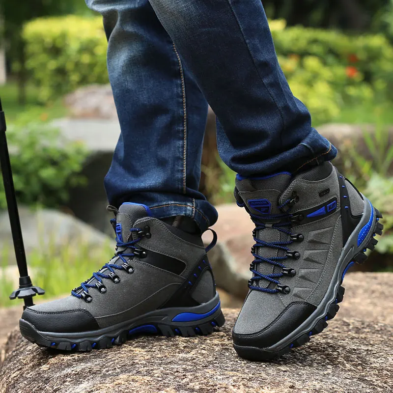 Zapatos impermeables de senderismo para hombre y mujer, botas de escalada  de montaña para exteriores, zapatillas deportivas de Trekking,  entrenamiento de caza, primavera e invierno - AliExpress