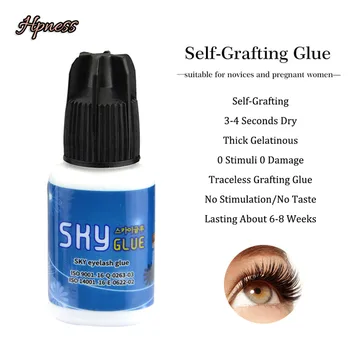 

Eyelash Extension S+ Sky Glue Professional Eyelash Glue 1 Bottle 5g From Korea Last Over 6 Weeks 3-4S Fasting Drying HPNESS