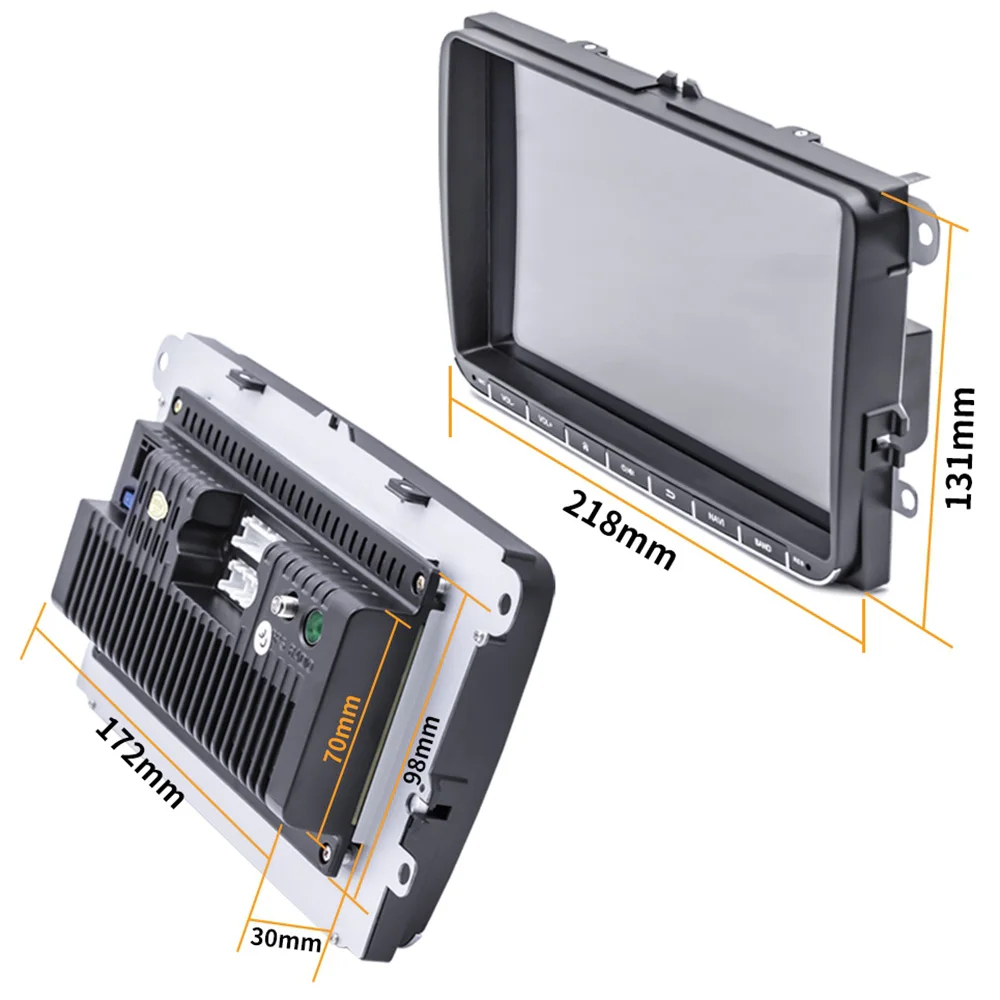2Din 9 дюймов Автомобильный MP5 мультимедийный видео плеер gps навигация wifi Android 8,1 автомобильное радио Зеркало Ссылка стерео аудио для Skoda Golf, 9