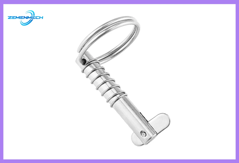 Description Picture 2 of item316 Stainless Steel Quick Release Pin for Boat Bimini Top Deck Hinge 8mm Boat Accessories Marine Hardware Shipbuilding Yacht
