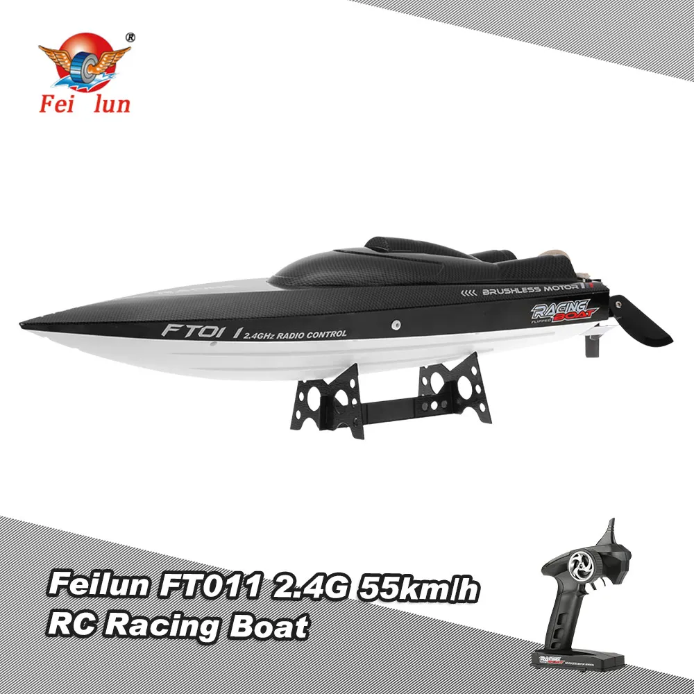 Feilun FT011 65 см 2,4 г 2CH 55 км/ч высокоскоростная гоночная лодка корабль скоростная лодка с перевернутым бесщеточным Мотором RC игрушки