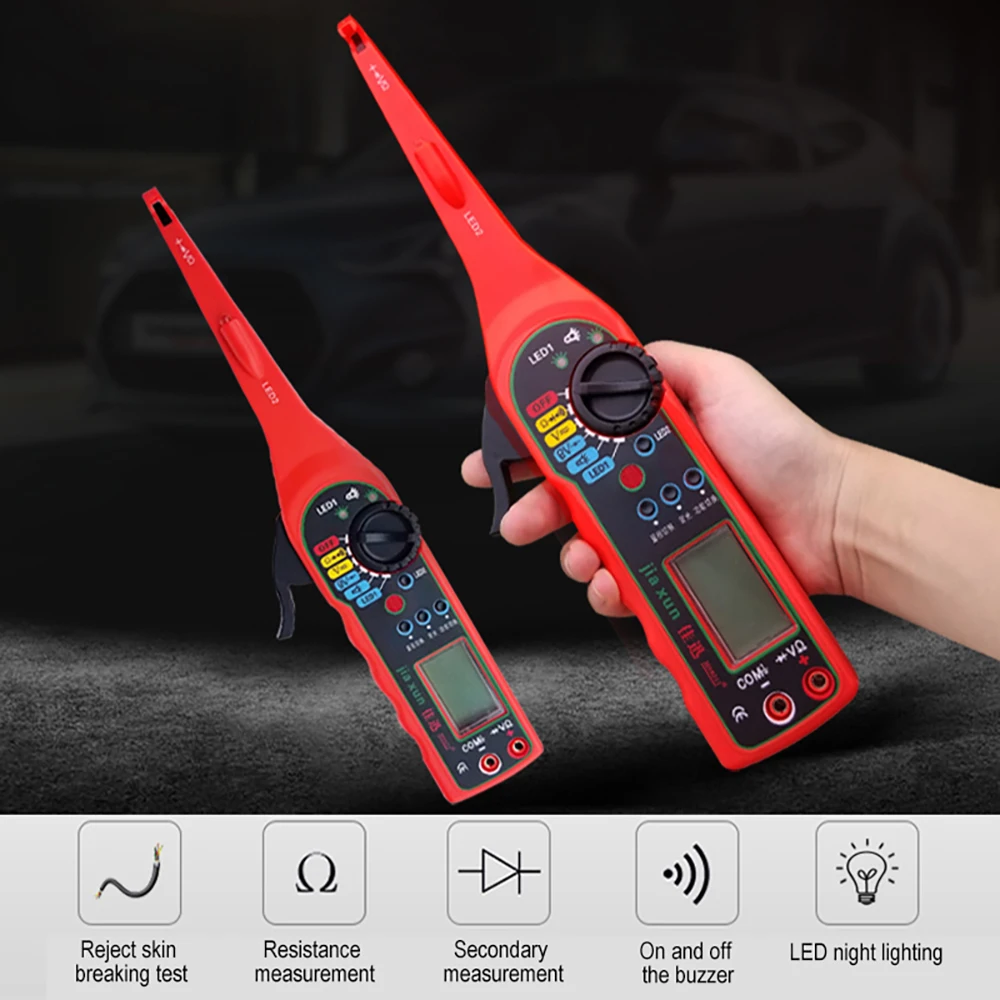 

Power Electrical Car Repair Automotive Electrical Multimeter Multifunctional Auto Circuit Tester Signal Light Multimeter Lamp