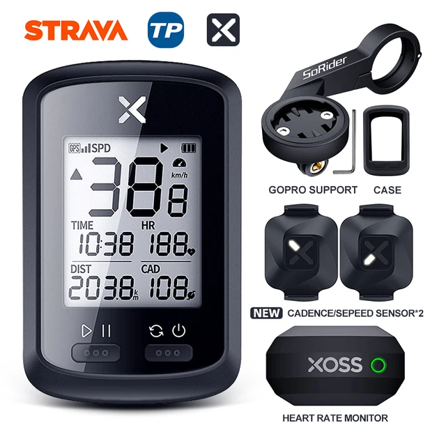 XOSS GPS Bike Computer G+ Wireless Cycling Speedometer Road  MTB Waterproof Bluetooth ANT+ Cadence Speed Cycle Bicycle Computer G PLUS Group N