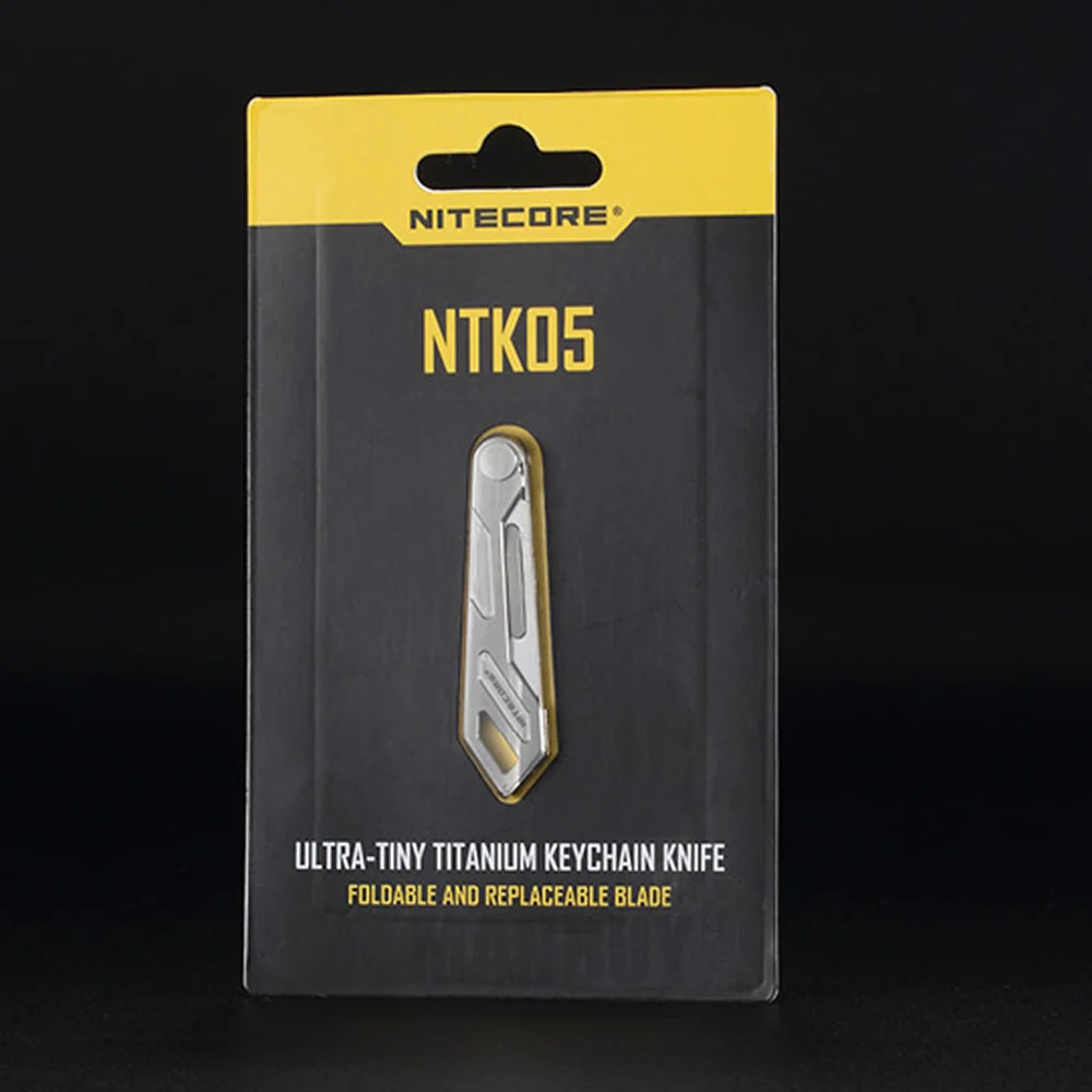 Nitecore NTK05 Мини Многофункциональный складной ультратиновый титановый брелок нож охотничий лагерь Рыбалка Открытый инструмент